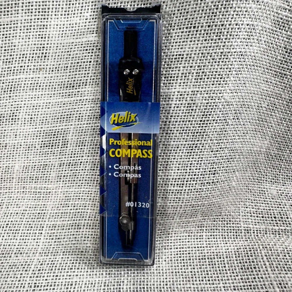 Helix Professional Compass 01320 Made in Italy Drafting Drawing Tool New NOS